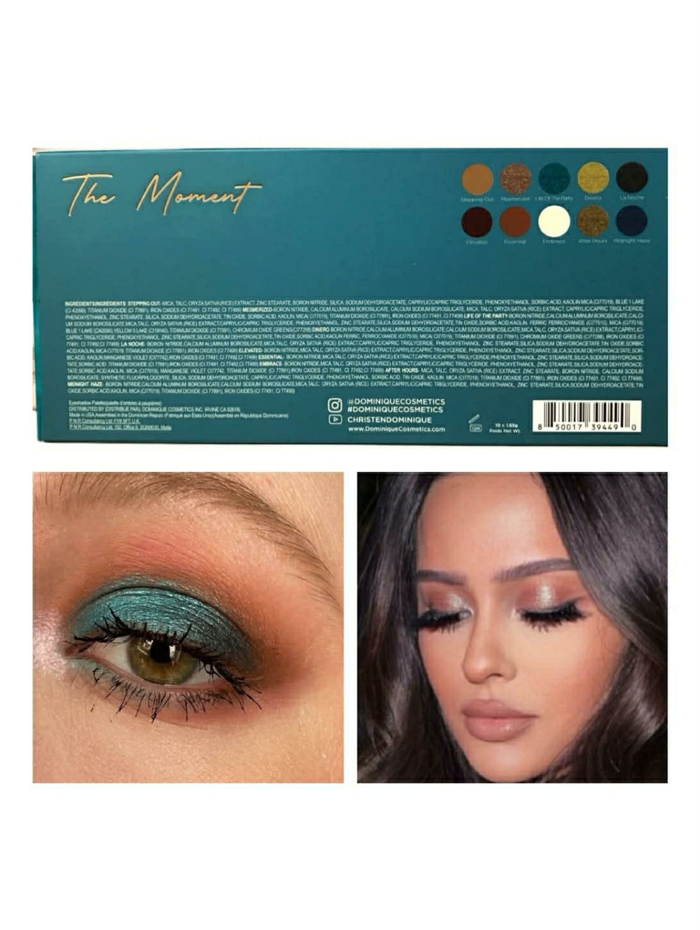 DOMINIQUE The Moment Palette HUGE Neutrals Blues Gold 15.3g *Brand New in Box - Picture 13 of 15